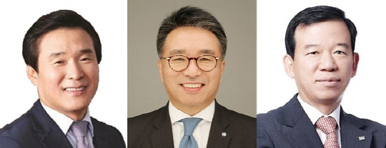 제6대 금융투자협회장 최종 후보자 3인. (왼쪽부터) 김해준 전 교보증권 대표, 서명석 전 유안타증권 사장, 서유석 전 미래에셋자산운용 사장. 각사 제공.